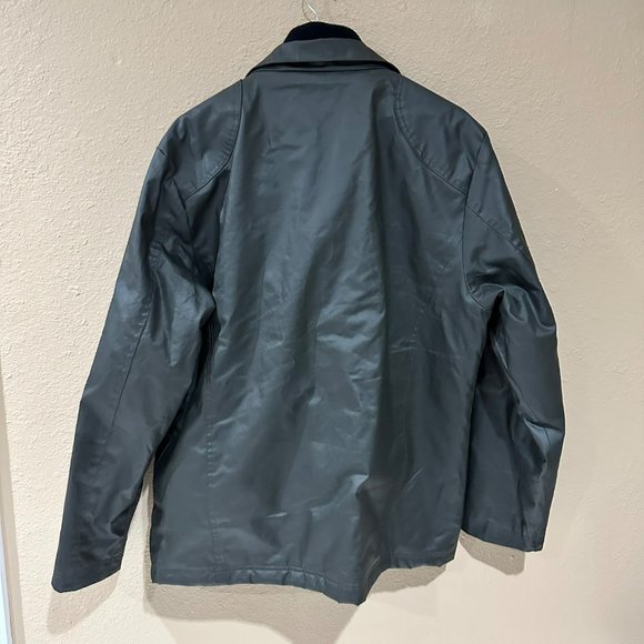 Samuel Windsor Jacket Men's XL Olive Button Parka Utility Coat Flannel Lining - Picture 13 of 13